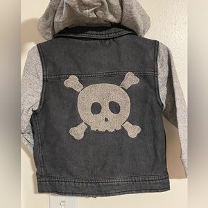 ☠️ Koala Kik Hooded Skull Jean Jacket SOLD OUT!  ( rare | htf )